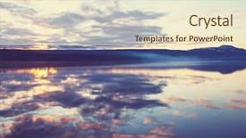  Presentation with serenity - Presentation having serenity lake in tundra background and a cream colored foreground