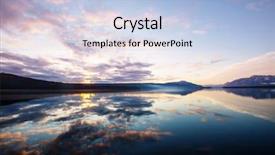  Presentation with serenity - PPT layouts having serenity lake in tundra background and a light blue colored foreground