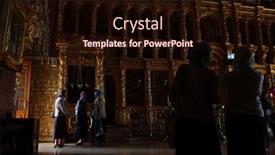  Presentation with golden light - Beautiful presentation featuring sergiyev-posad-russia-june-26 backdrop and a wine colored foreground