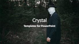  Presentation with bandages - Colorful PPT layouts enhanced with serial maniac with face wrapped backdrop and a dark gray colored foreground