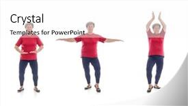  Presentation with tai chi - PPT theme with series of basic tai chi background and a white colored foreground