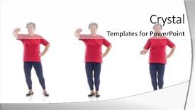  Presentation with tai chi - Slide set featuring series of basic tai chi background and a white colored foreground