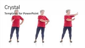  Presentation with tai chi - Cool new slide deck with series of basic tai chi backdrop and a white colored foreground