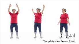  Presentation with tai chi - Amazing slide set having series of basic tai chi backdrop and a white colored foreground