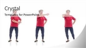  Presentation with tai chi - Presentation design consisting of series of basic tai chi background and a white colored foreground
