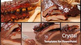  Presentation with bbq - Colorful theme enhanced with series of delicious bbq backdrop and a tawny brown colored foreground