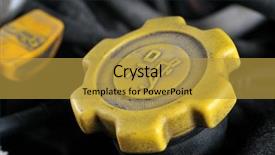  Presentation with motor oil - Slide deck featuring series of mechanic related background and a gold colored foreground