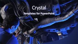  Presentation with auto - PPT layouts consisting of series of mechanic related background and a wine colored foreground