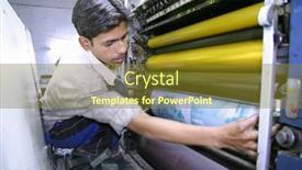  Presentation with process - Beautiful PPT theme featuring series-of-photos-four-color backdrop and a  colored foreground