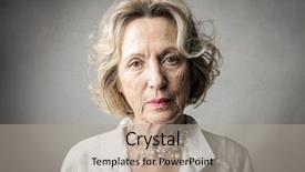  Presentation with lady - Amazing slide set having serious - portrait of elegant lady backdrop and a mint green colored foreground