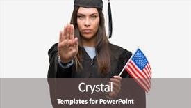  Presentation with hispanic culture - Cool new PPT layouts with serious and confident expression defense backdrop and a dark gray colored foreground