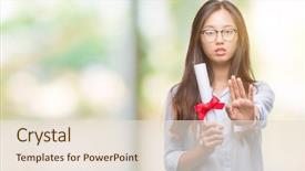  Presentation with 360 degree cameras - Audience pleasing PPT layouts consisting of serious and confident expression defense backdrop and a  colored foreground