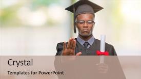  Presentation with african american seniors - Cool new presentation theme with serious and confident expression defense backdrop and a  colored foreground