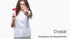  Presentation with 360 degree cameras - Theme featuring serious and confident expression defense background and a white colored foreground