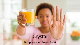  Presentation with orange juice - Cool new theme with serious and confident expression defense backdrop and a coral colored foreground