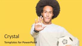  Presentation with african american grandmother - Cool new theme with serious and confident expression defense backdrop and a  colored foreground