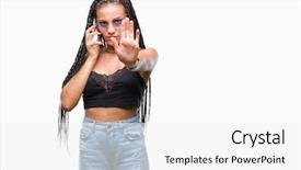  Presentation with african american families - Amazing theme having serious and confident expression defense backdrop and a  colored foreground