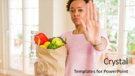  Presentation with generational african american culture and food - Beautiful PPT theme featuring serious and confident expression defense backdrop and a lemonade colored foreground