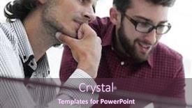  Presentation with critical thinking workshop - Amazing theme having serious-businessman-thinking backdrop and a tawny brown colored foreground