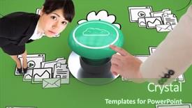  Presentation with graphic - Audience pleasing slides consisting of flax flowers faded field in summer backdrop and a yellow colored foreground.