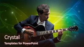  Presentation with sparkle christmas wallpaper blur christmas - Presentation theme consisting of serious classical guitarist with fabled background and a wine colored foreground