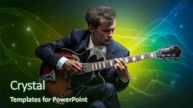  Presentation with sparkle christmas wallpaper blur christmas - Beautiful theme featuring serious classical guitarist with fabled backdrop and a tawny brown colored foreground