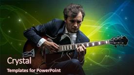  Presentation with sparkle christmas wallpaper blur christmas - Audience pleasing PPT layouts consisting of serious classical guitarist with fabled backdrop and a wine colored foreground