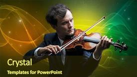  Presentation with sparkle christmas wallpaper blur christmas - Audience pleasing PPT layouts consisting of serious classical violinist with fabled backdrop and a tawny brown colored foreground