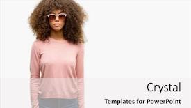  Presentation with pink simple - PPT theme with serious expression on face simple background and a white colored foreground