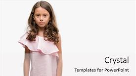  Presentation with pink simple - Cool new slide deck with serious expression on face simple backdrop and a white colored foreground