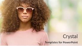  Presentation with pink simple - Slides consisting of serious expression on face simple background and a  colored foreground