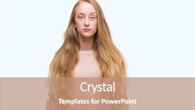  Presentation with pink simple - Cool new slides with serious expression on face simple backdrop and a  colored foreground