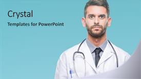  Presentation with simple nature - Presentation theme consisting of serious expression on face simple background and a light blue colored foreground