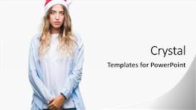  Presentation with simple nature - Beautiful PPT theme featuring serious expression on face simple backdrop and a  colored foreground