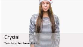  Presentation with simple nature - Beautiful PPT theme featuring serious expression on face simple backdrop and a  colored foreground