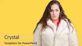  Presentation with simple - Audience pleasing presentation theme consisting of serious expression on face simple backdrop and a yellow colored foreground