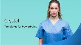  Presentation with simple - Theme having serious expression on face simple background and a  colored foreground