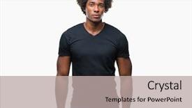  Presentation with sun rising over north america - Amazing presentation having serious expression on face simple backdrop and a  colored foreground