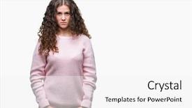  Presentation with pink simple - Presentation theme having serious expression on face simple background and a  colored foreground