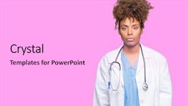  Presentation with motherhood and african american - Presentation design consisting of serious expression on face simple background and a  colored foreground