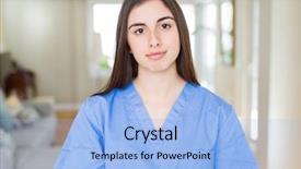  Presentation with nursing to nurse communication - Beautiful PPT layouts featuring serious expression on face simple backdrop and a  colored foreground