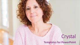  Presentation with pink simple - Beautiful PPT layouts featuring serious expression on face simple backdrop and a pink colored foreground