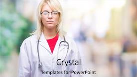  Presentation with simple medical - Cool new slide set with serious expression on face simple backdrop and a lemonade colored foreground