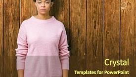  Presentation with pink simple - Cool new theme with serious expression on face simple backdrop and a  colored foreground