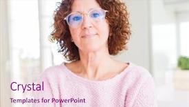  Presentation with pink simple - PPT theme consisting of serious expression on face simple background and a lemonade colored foreground