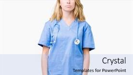  Presentation with simple medical - Cool new slide set with serious expression on face simple backdrop and a light blue colored foreground