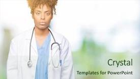  Presentation with african american couples on the mountaintop - Slide set with serious expression on face simple background and a  colored foreground