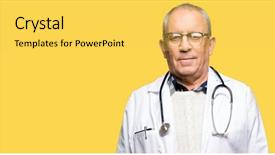  Presentation with simple medical - Beautiful PPT theme featuring serious expression on face simple backdrop and a yellow colored foreground