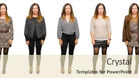  Presentation with collage - Amazing PPT theme having serious expression on face simple backdrop and a lemonade colored foreground