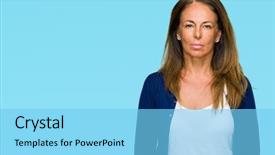  Presentation with middle east camel caravan - Slide deck enhanced with serious expression on face simple background and a  colored foreground